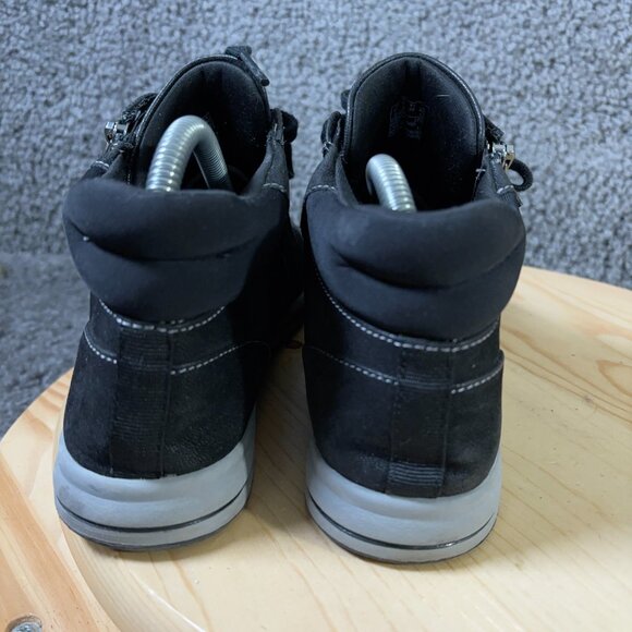 Clarks Cloudsteppers Breeze Glide Boots Womens Size 8 Black Nubuck Leather - Picture 4 of 8